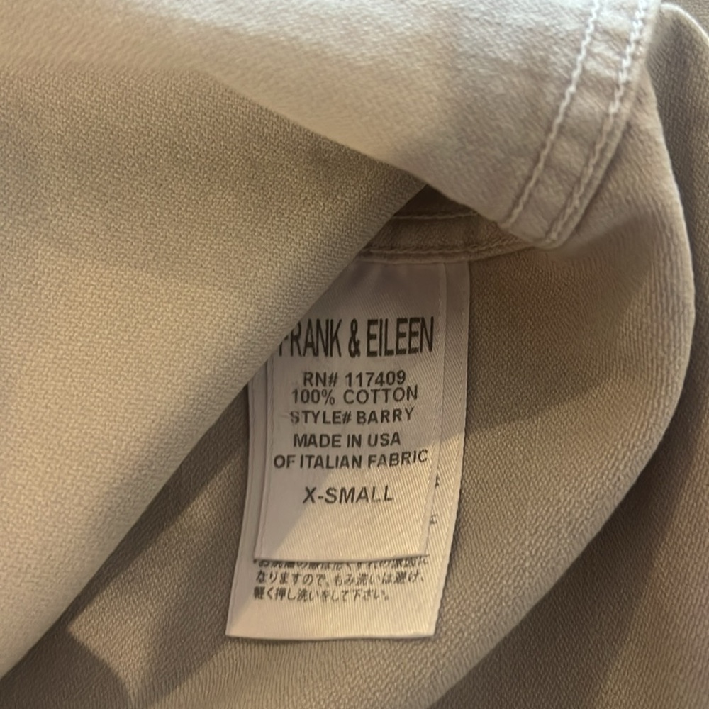 New Frank & Eileen Barry Distressed shirt gray size xs - Picture 11 of 11